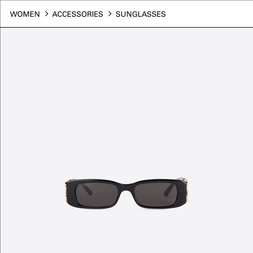 Balenciaga style Sunglasses 🕶 & earrings set - Picture 6 of 7